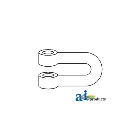 A & I Products Clevis, Check Chain 3" x5" x1" A-C5NNA945C